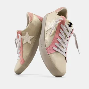 PAULA SNEAKER - GOLD DISTRESSED