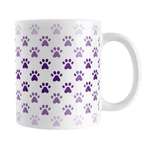 Paw Prints in Purple Mug