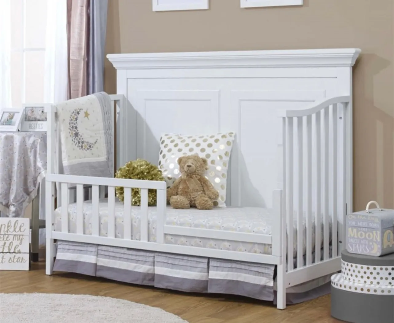 Paxton White Crib and Dresser #6