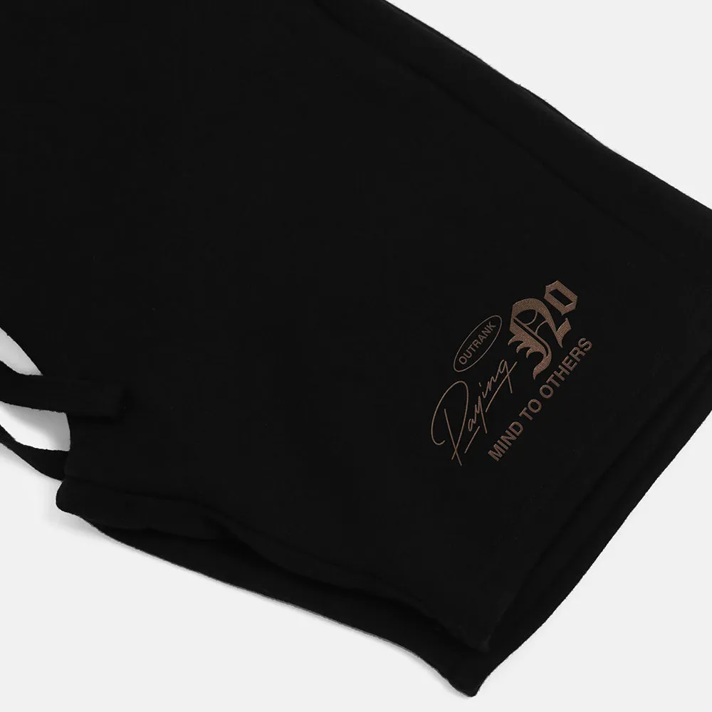 Paying No Mind Embroidered Shorts