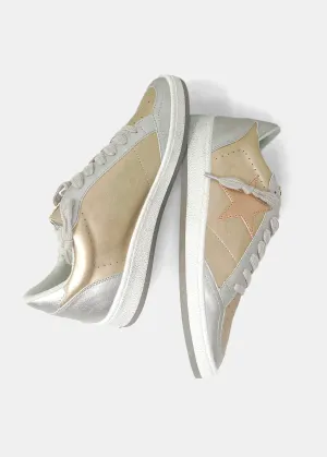 PAZ Rose Gold Star Sneakers