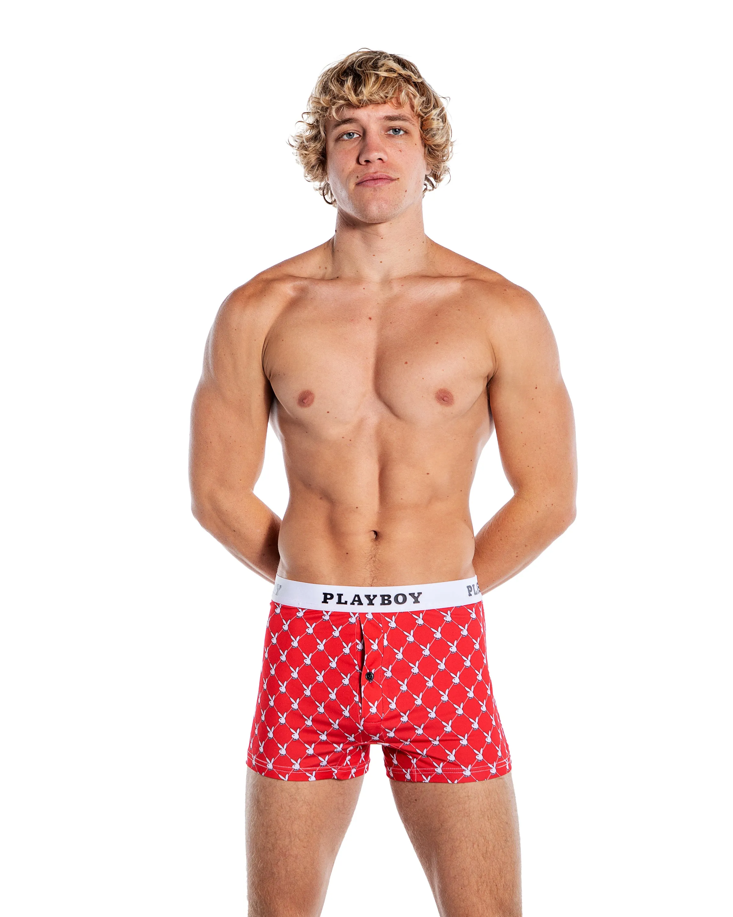 PBLI168 - Playboy Mens Argyle Boxer Briefs