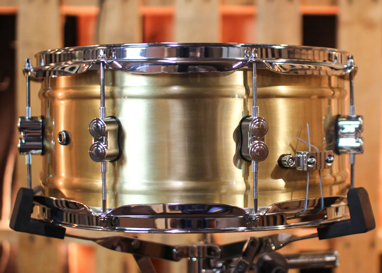 PDP 6.5x14 Concept Dual-beaded Brushed Brass Snare Drum - PDSN6514NBBC