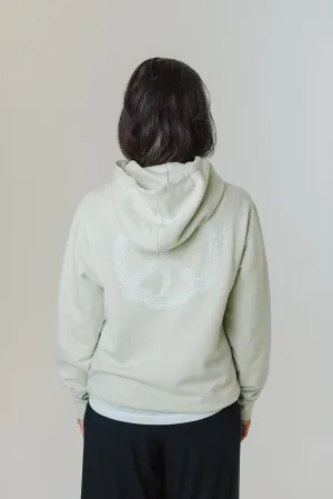 Peacesnake Unisex Hoodie Light Green