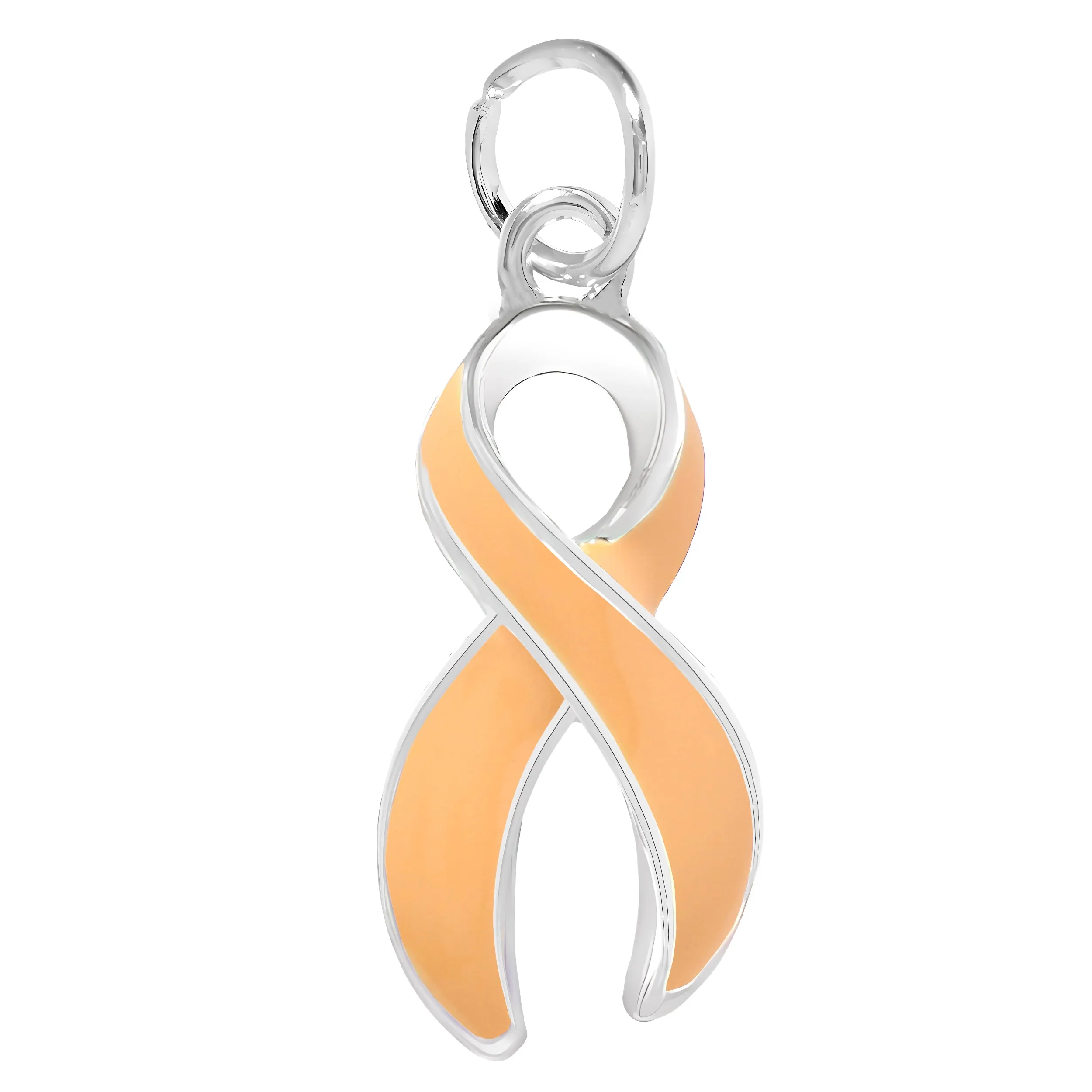 Peach Ribbon Charms