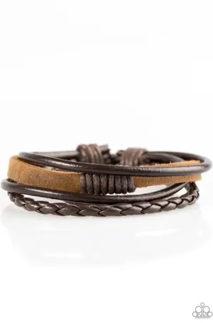 Peak Performance Brown Urban Bracelet - Paparazzi Accessories