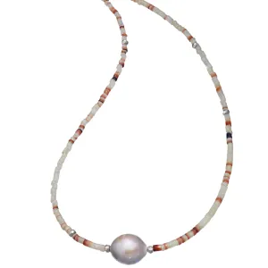 Pearl & Beaded Shells Necklace