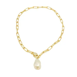 Pearl Link Clasp Choker