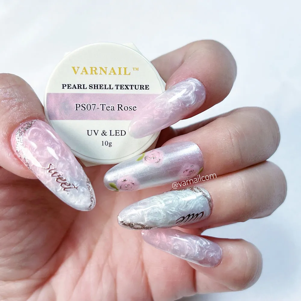 Pearl Shell Texture Gel Polish - PS07 Tea Rose