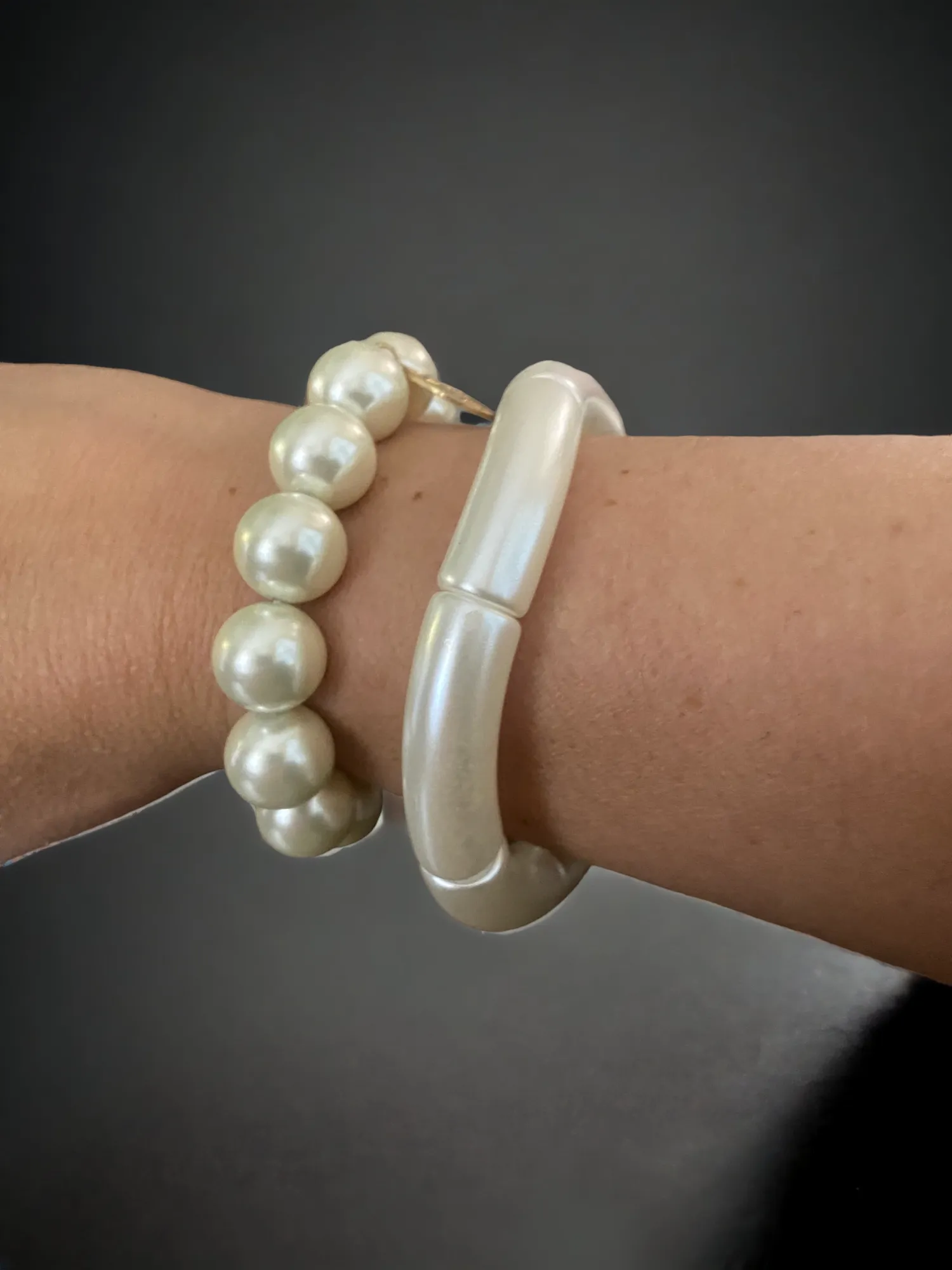 Pearly Chic Tube Bracelet