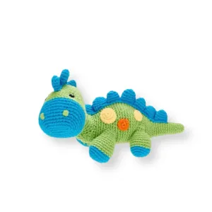 Pebble Dinosaur Rattle Steggi Green