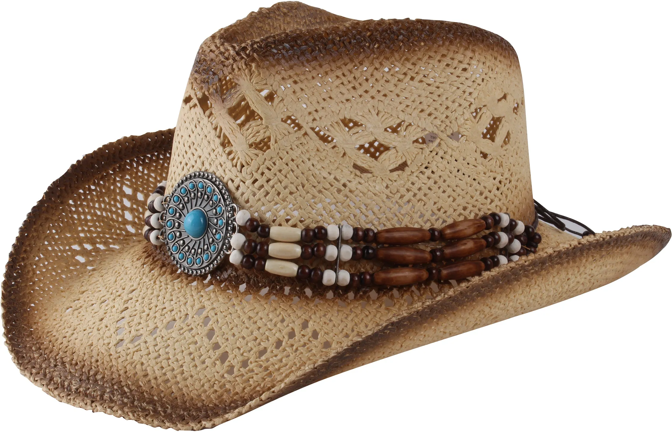 Pegasus Blue Circular Bead Cowboy Hat