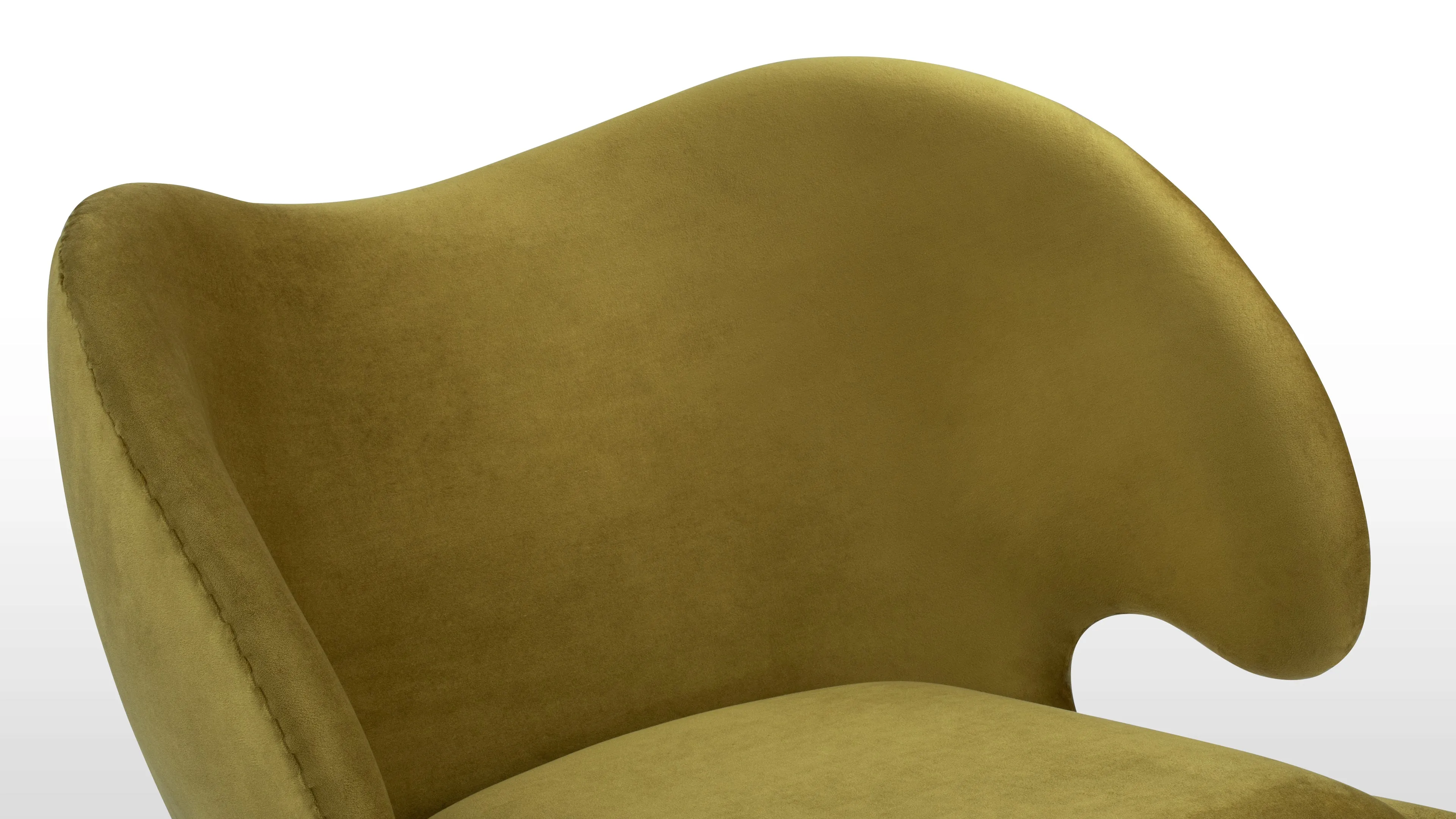 Pelican - Pelican Lounge Chair, Olive Gold Velvet