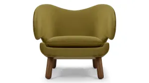 Pelican - Pelican Lounge Chair, Olive Gold Velvet