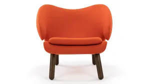 Pelican - Pelican Lounge Chair, Orange Wool