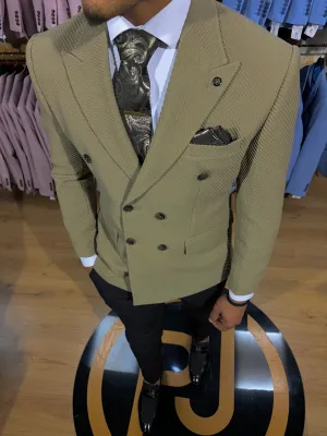 Pellegrini - Olive 2 Piece Suit