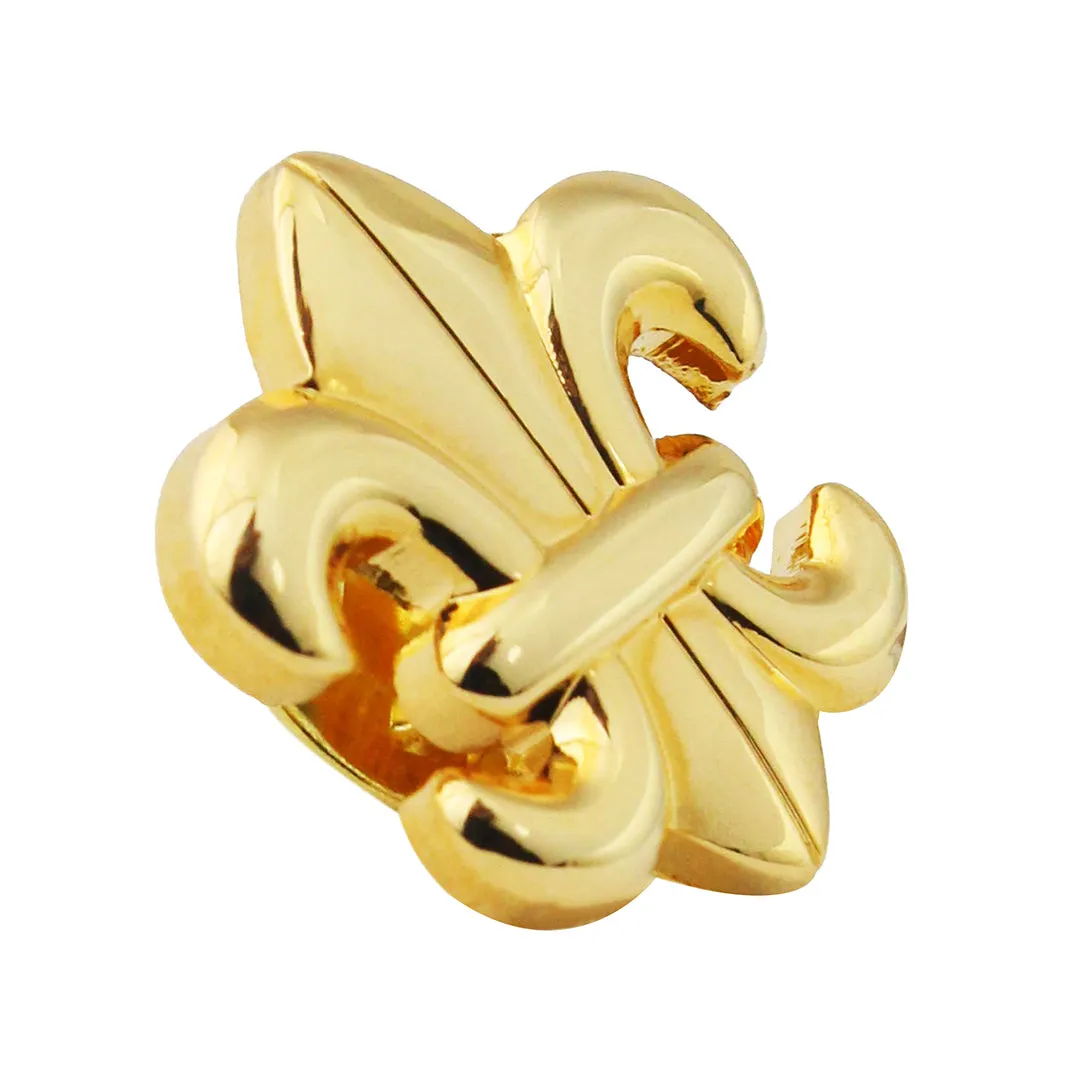 Peluche Beautifully Crafted Orchid Gold Lapel Pin