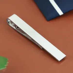 Peluche Slim Tie Bar Silver Tie Pin