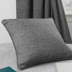 Pembrey Cushion by Dreams & Drapes in Charcoal 43 x 43cm