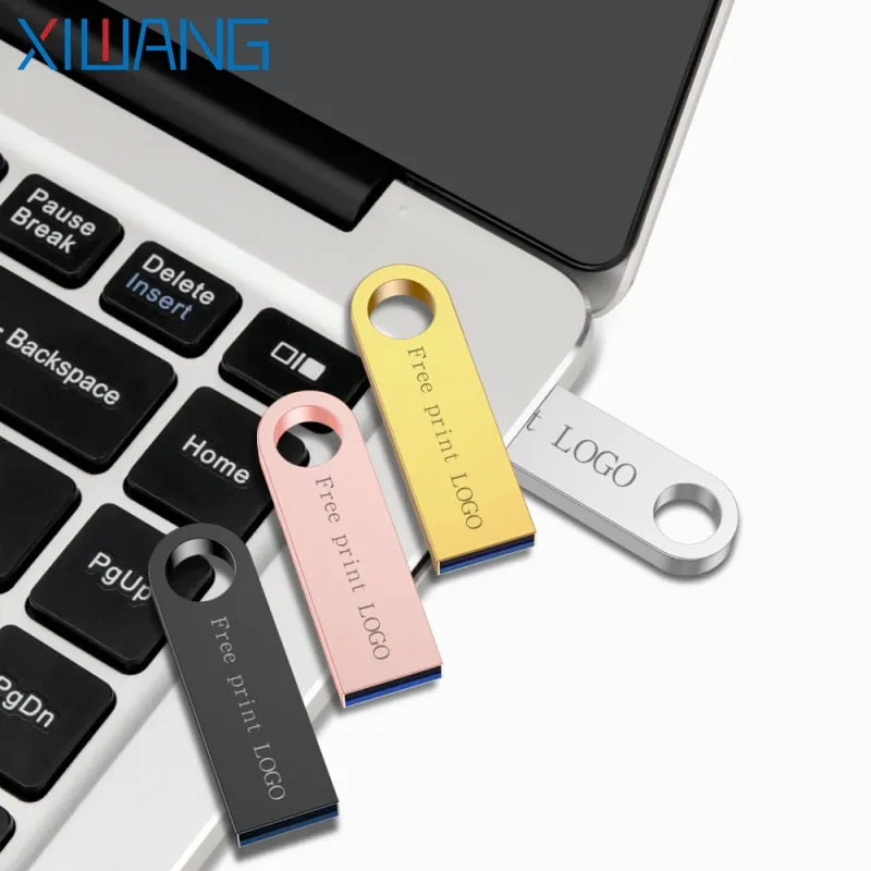 Pen Drive Metal Pendrive 3.0 32GB 128GB 16GB 8GB 4GB High Speed Usb Flash Drive 64gb Usb Memory Disk Free Custom Logo & Shipping