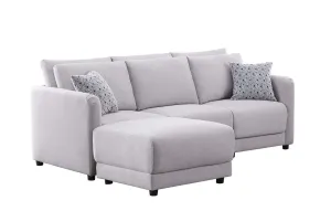 Penelope - Fabric Sofa With Ottoman And Pillows