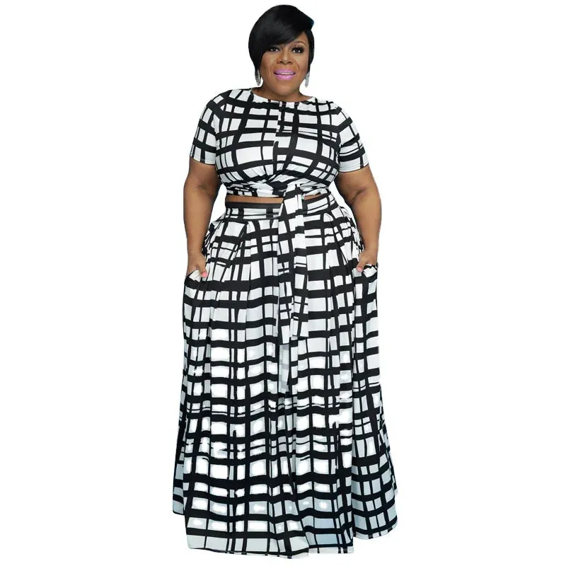 Penelope Plus Size Printed Summer Dress