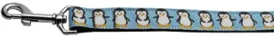 Penguins Nylon Dog Leash 3-8 Inch Wide 6ft Long