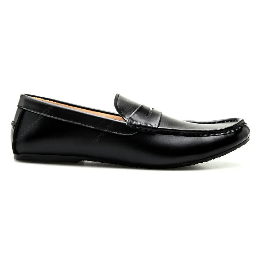 Penny Leather Loafer Soft Black