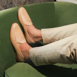 PENNY LOAFERS- BEIGE