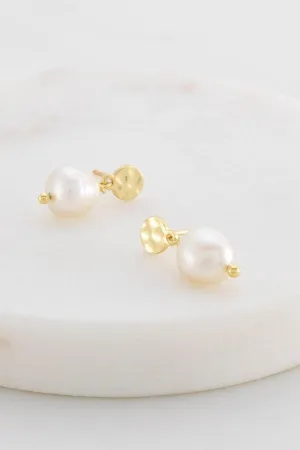 Penny Pearl Earring - Gold