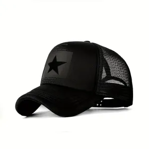 Pentagram Mesh Baseball Cap  Summer Thin 1pc