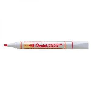 Pentel Marker White Board Chisel Red