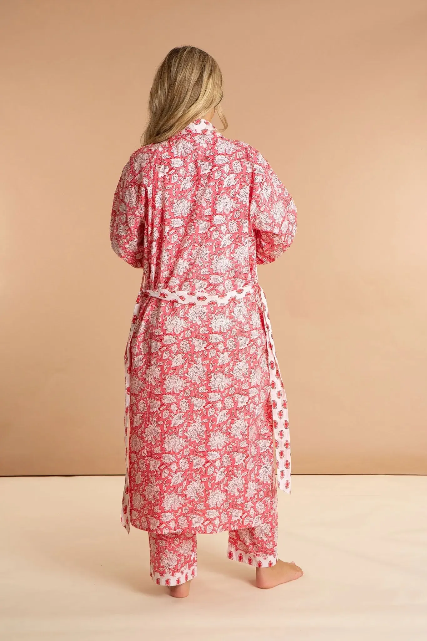 Peony Paisley Women's Cotton Robe