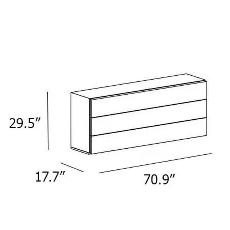 People 3-Drawer Dresser