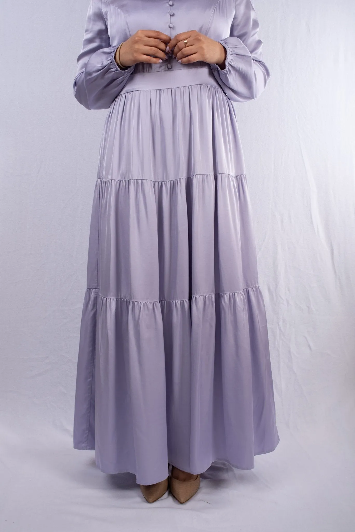 Perfect Elegant Dress for Every Occasion Lilac Colour long Sleeves Dress