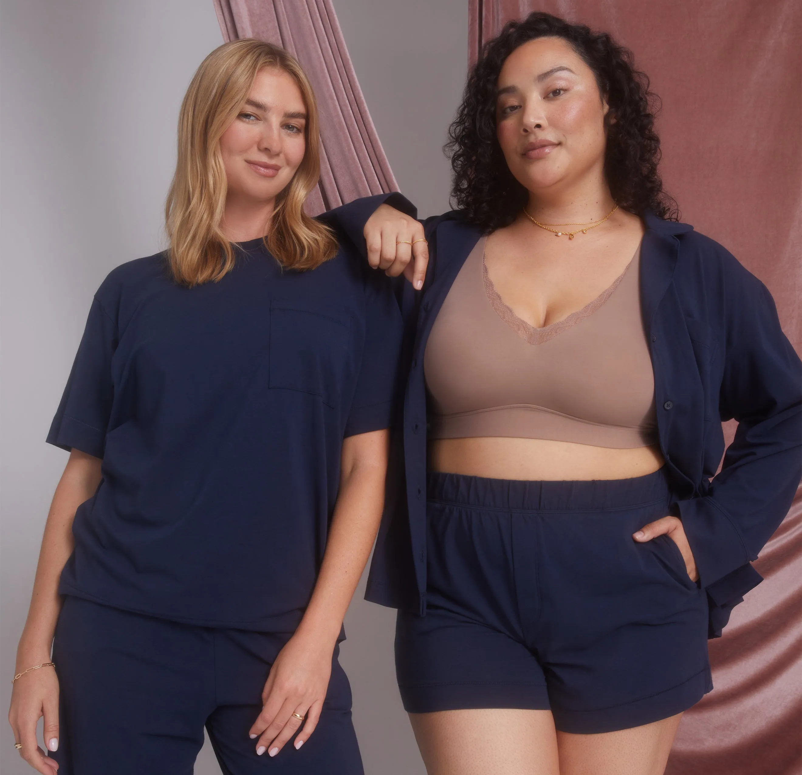 Perfect Pima Pajama T-Shirt - Navy