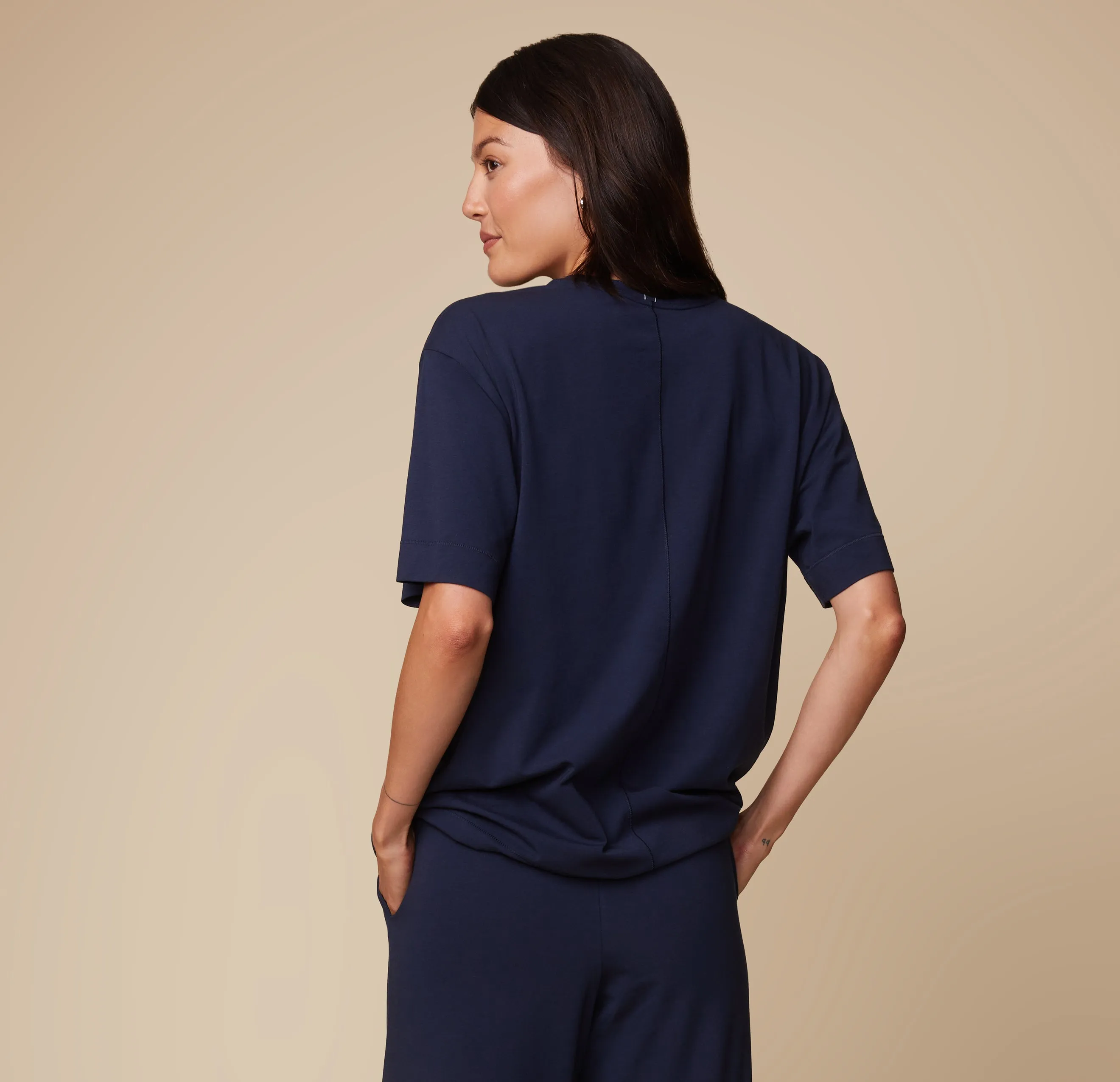 Perfect Pima Pajama T-Shirt - Navy