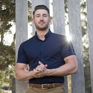 Performance Bamboo Short Sleeve Shirt - Navy