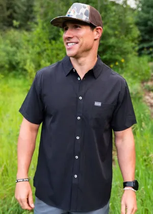 Performance Button Up - Heather Black