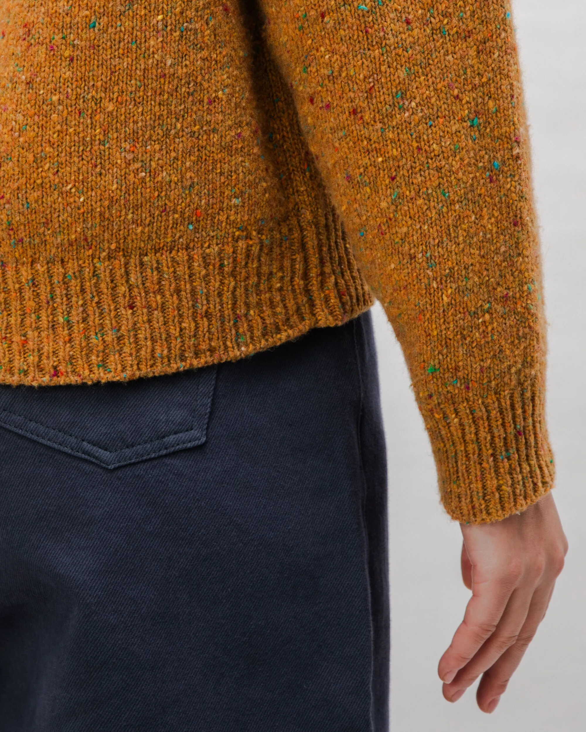 Perkins Raglan Wool Sweater Ochre