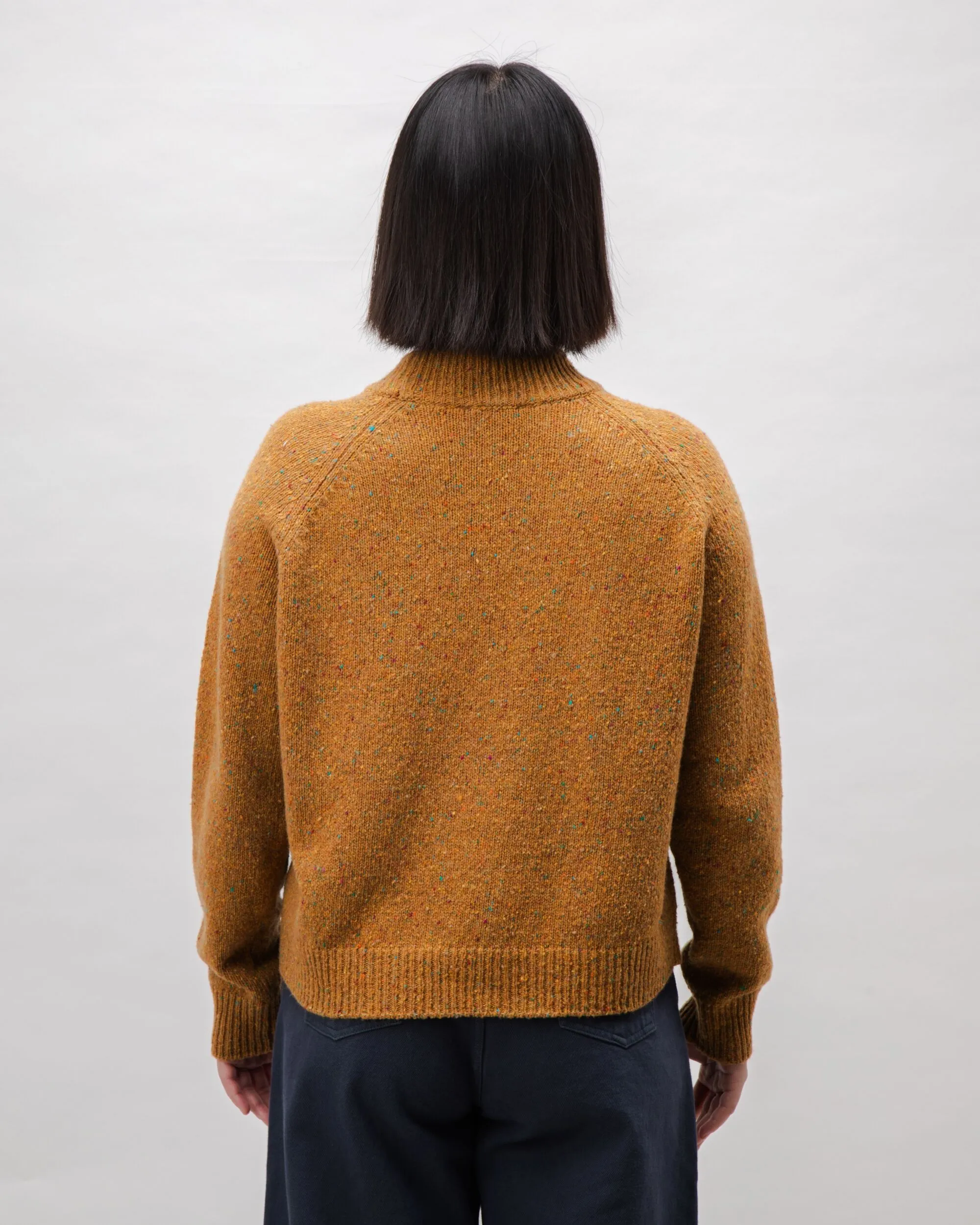 Perkins Raglan Wool Sweater Ochre