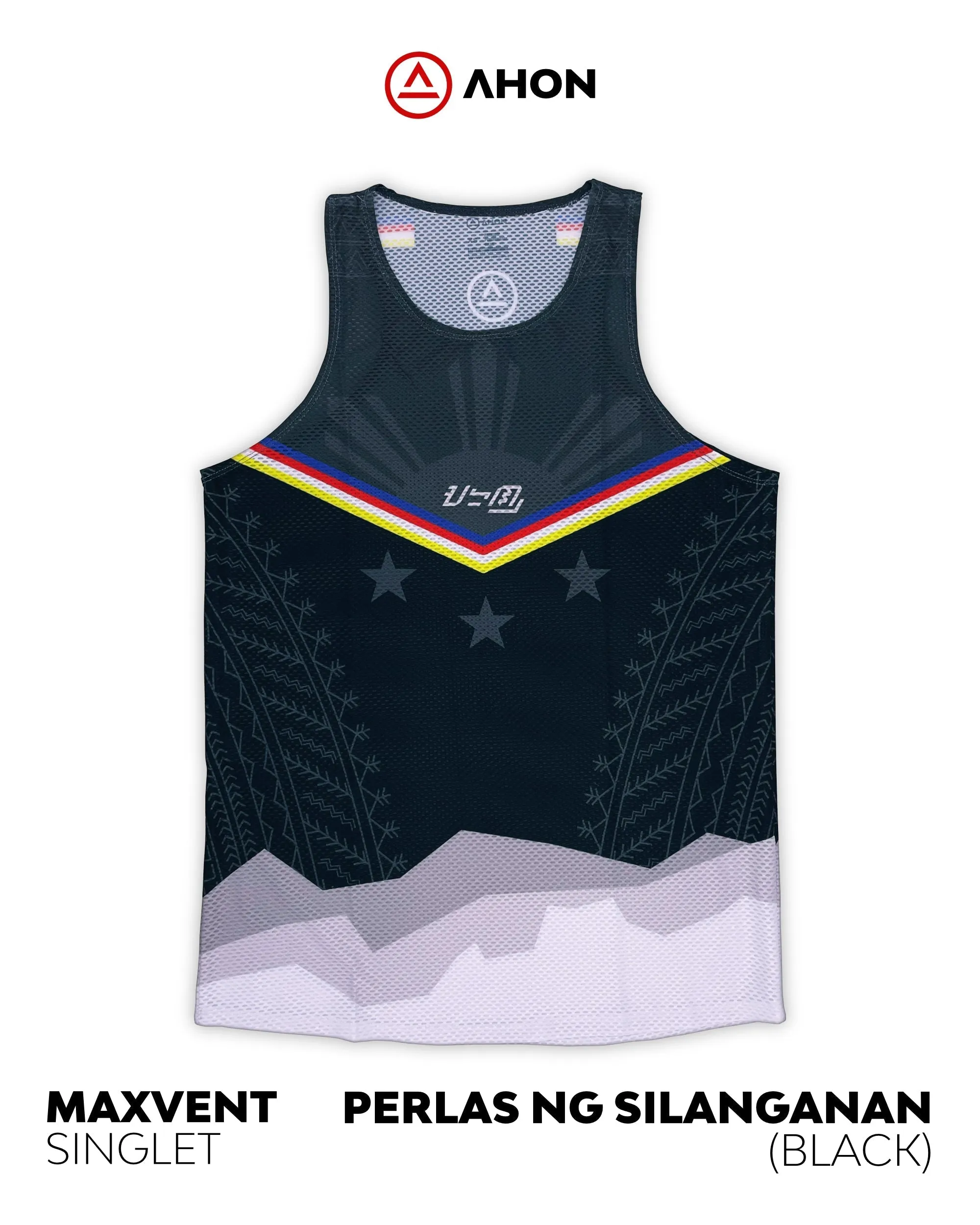 Perlas Ng Silanganan running singlet - maxvent (black)