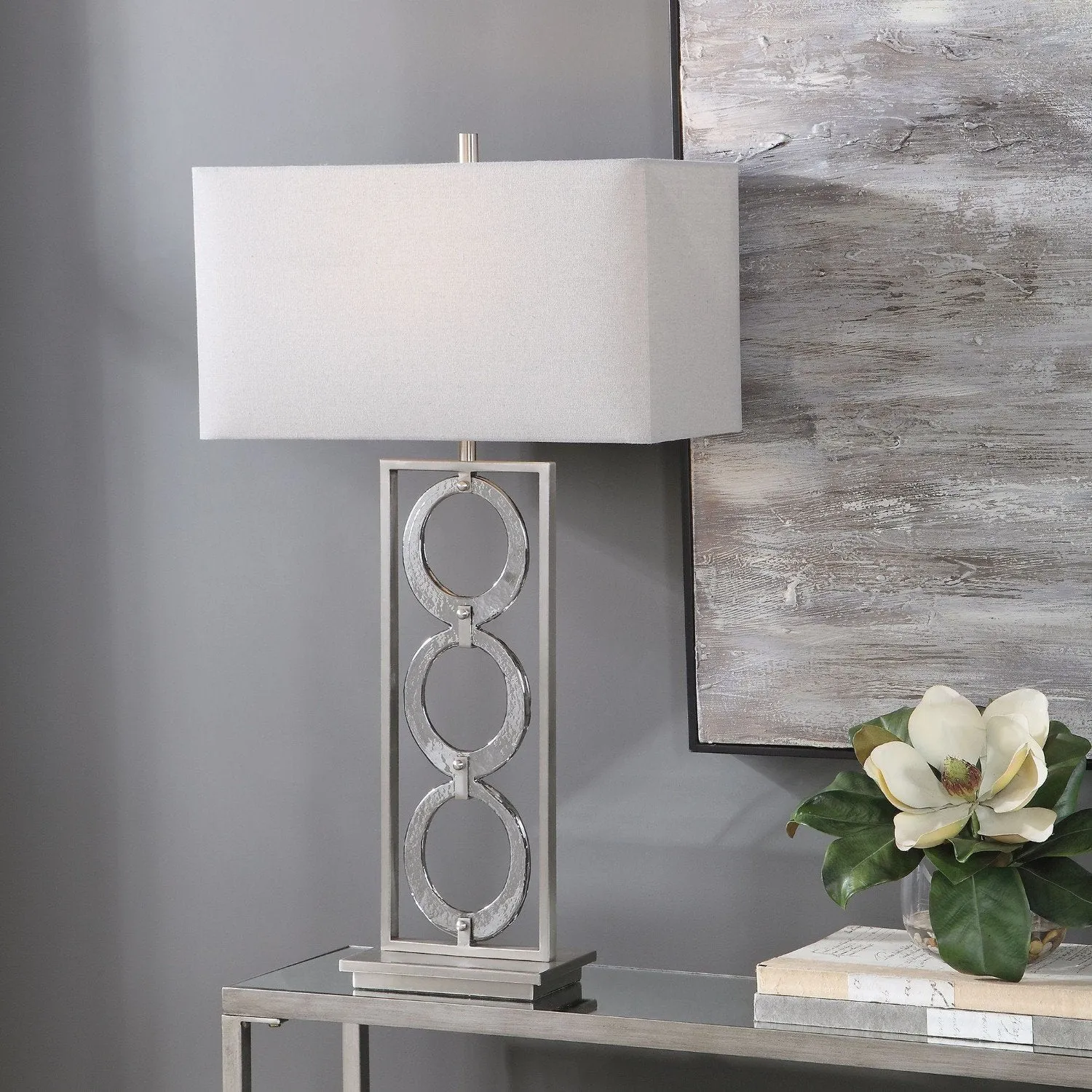 Perrin Nickel Table Lamp