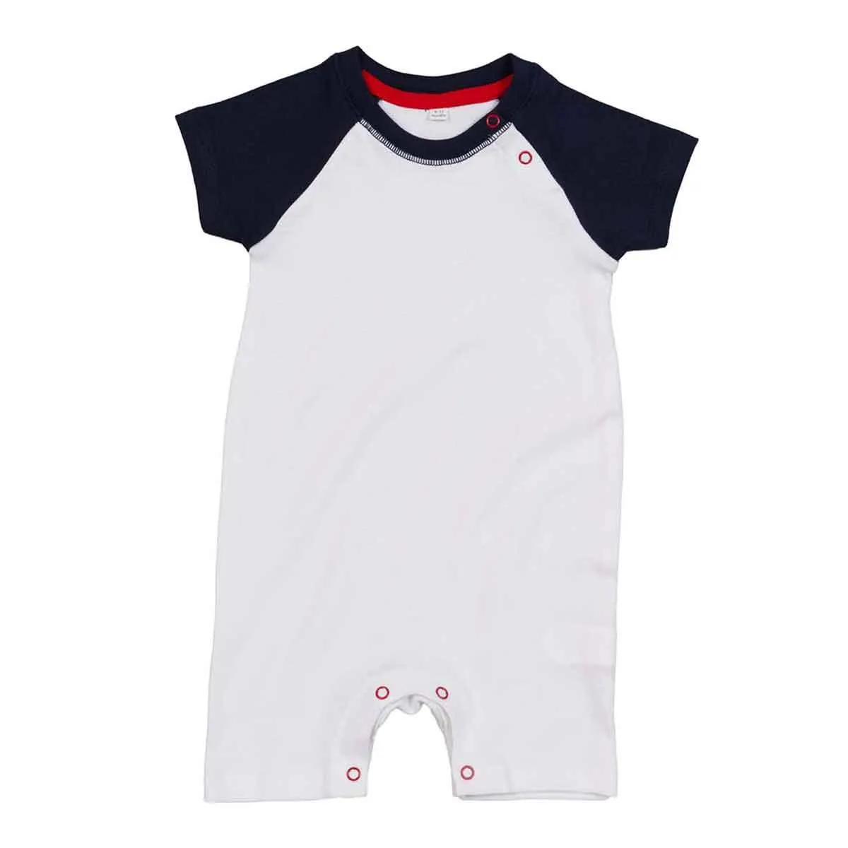 Personalised Baby Baseball Playsuit