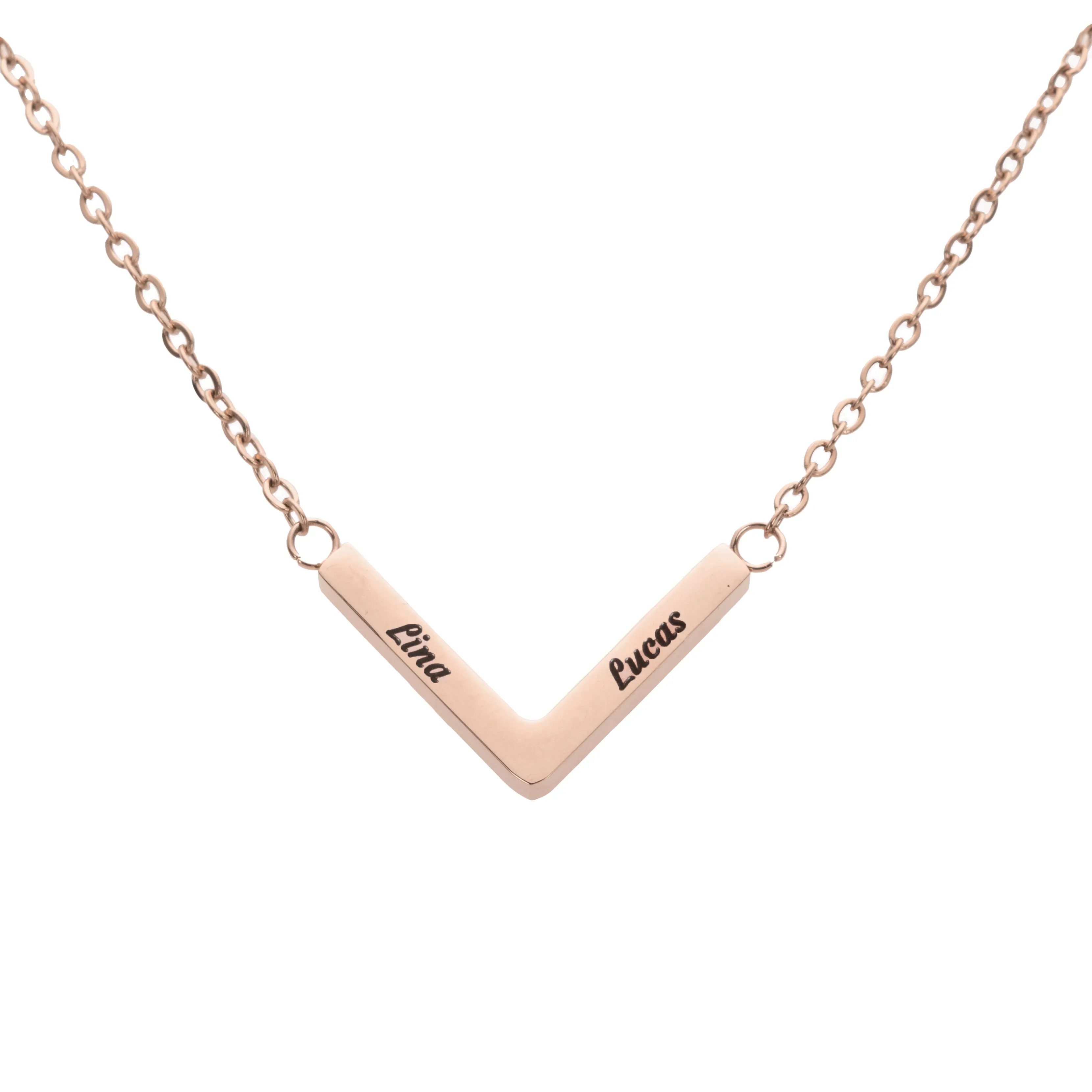 Personalized 4D Bar Necklace