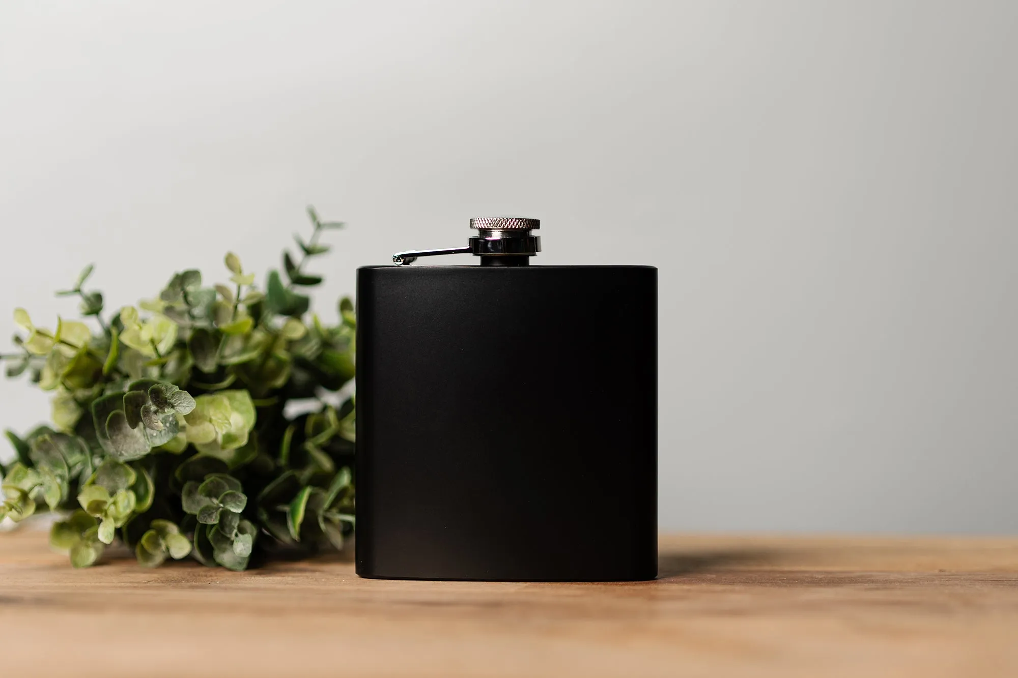 Personalized Aged Birthday Matte Black Flask