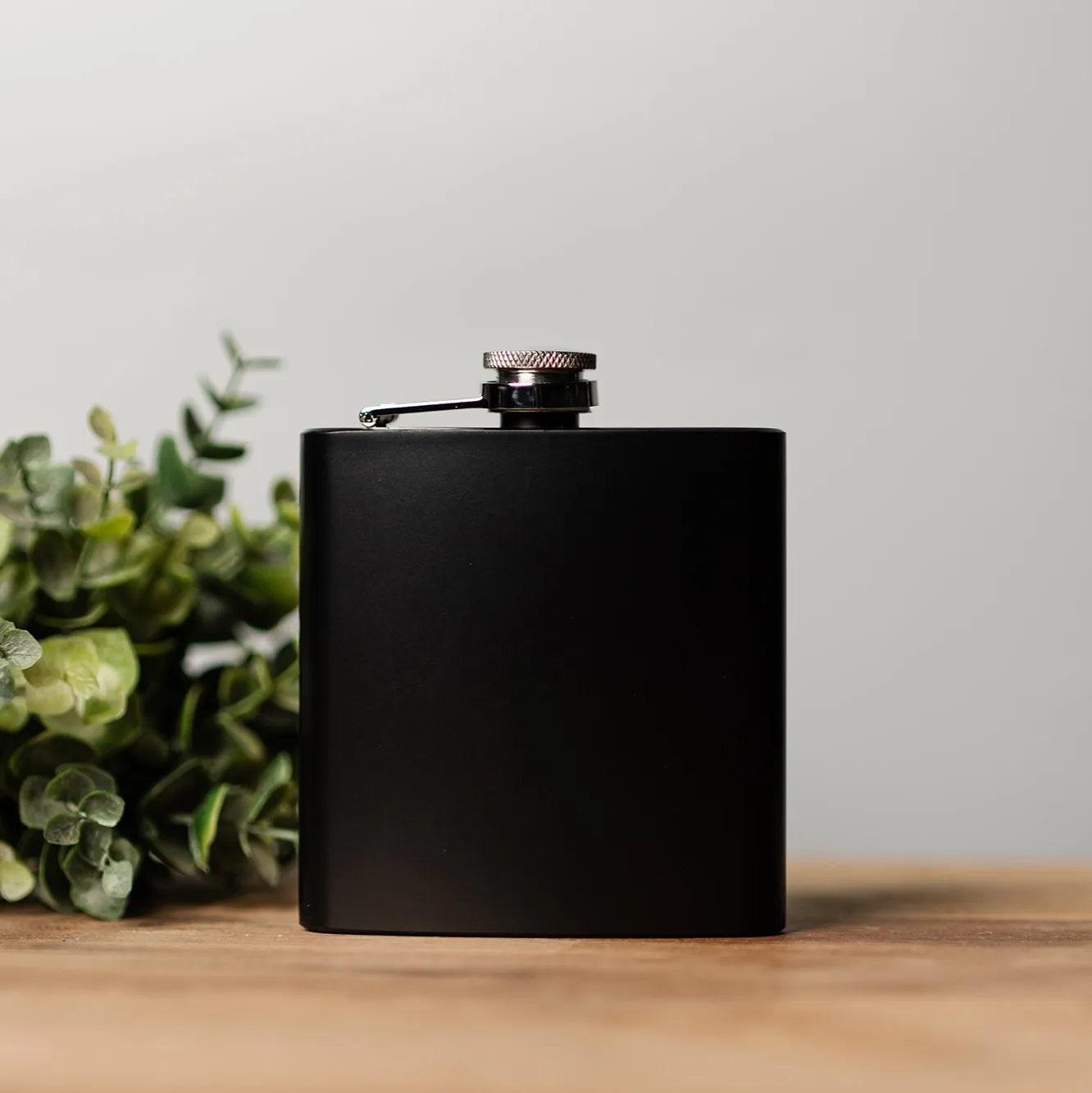 Personalized Aged To Perfection Birthday Matte Black Flask