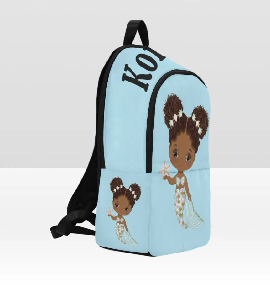 Personalized Blue Mermaid Back Pack