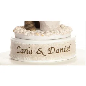 Personalized Embroidery DIY Cake Topper Base