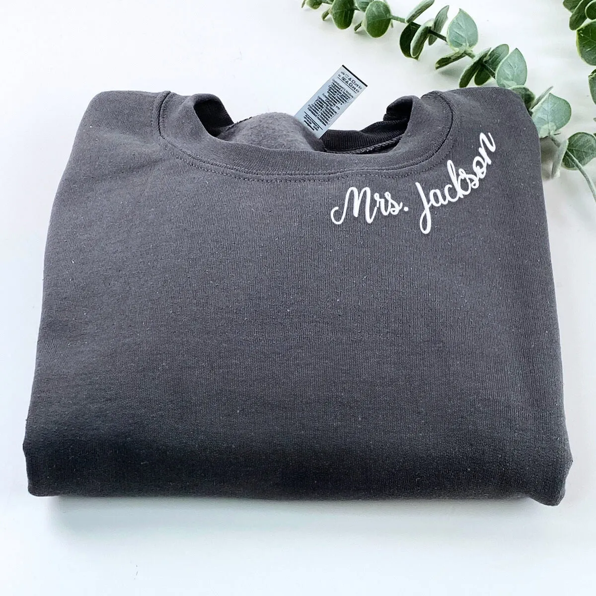 Personalized Engagement Gifts for Bride, Minimalist Gift Ideas with Custom Embroidered Sweatshirt